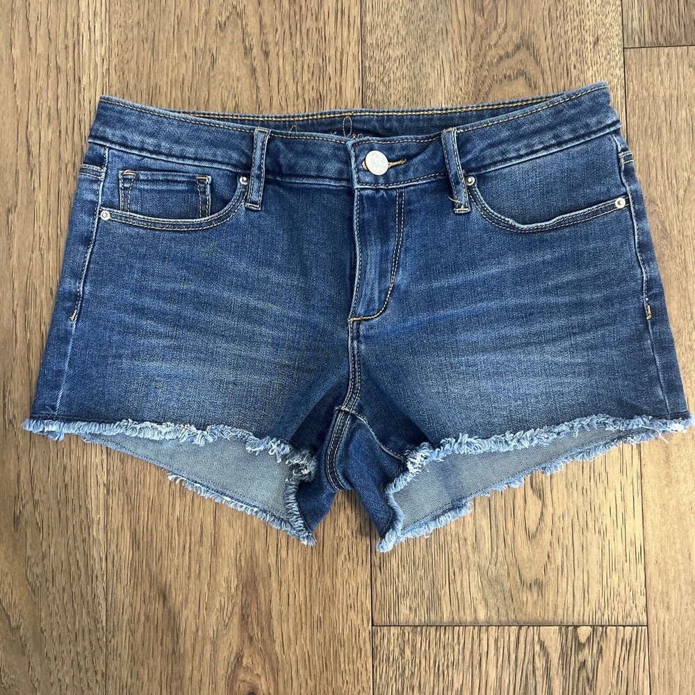 Chip & Pepper Jean Shorts Distressed Denim Blue Women’s Size 28